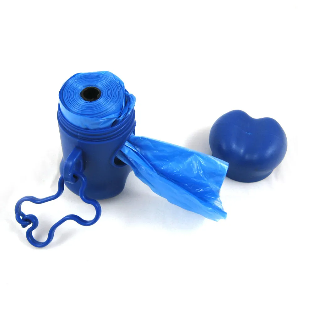 Bone Shape Waste Bag Dispenser Pet Dog Pickup Poop Clean Up Extra Refill Roll !