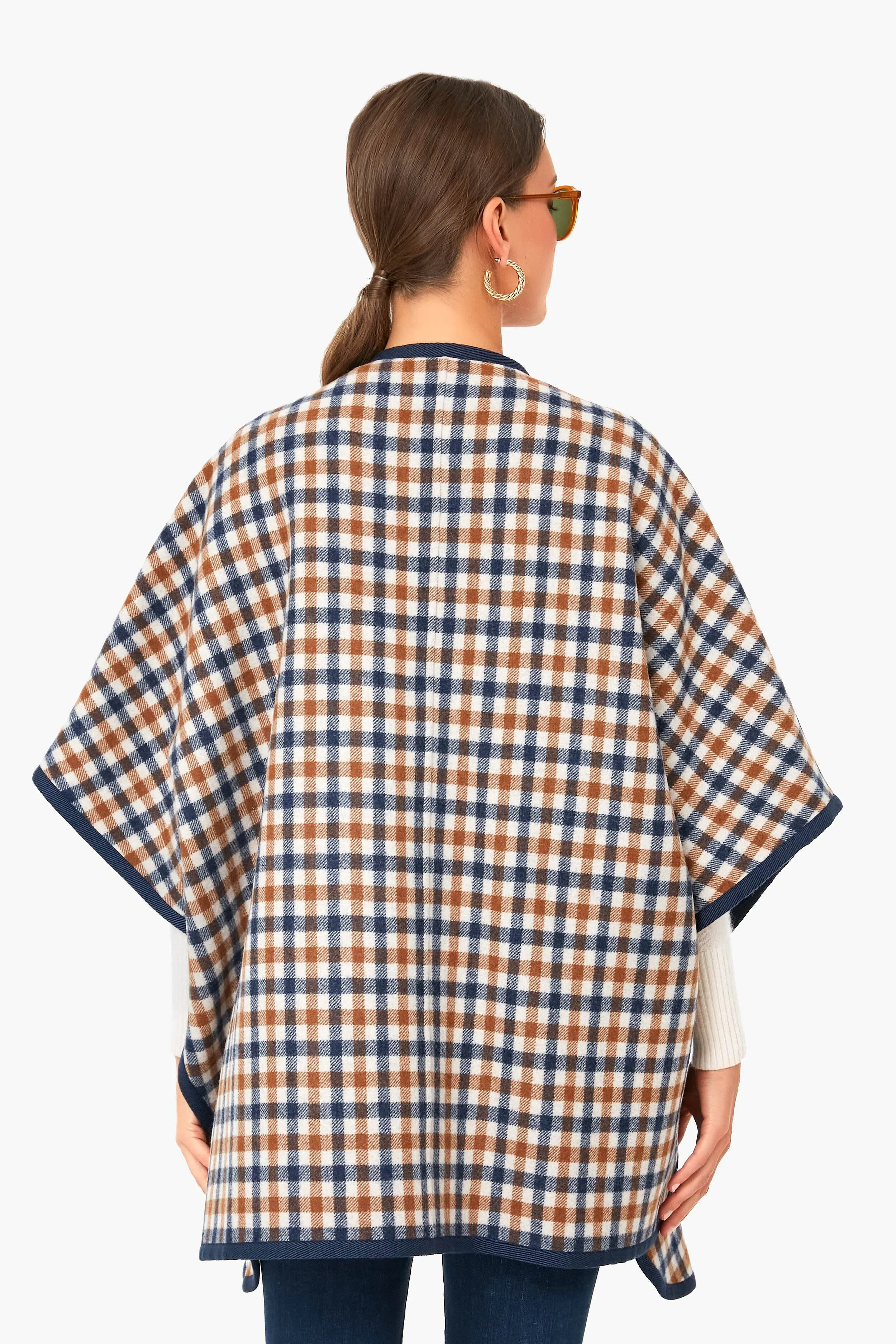 Camel Fieno Reversible Poncho