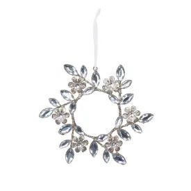 Champagne Gem Floral Wreath Ornament