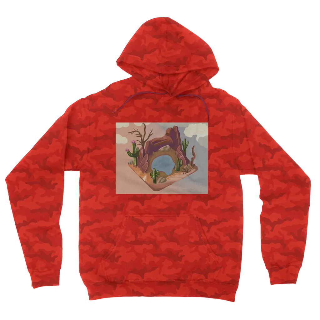 Desert Rocks Camouflage Adult Hoodie