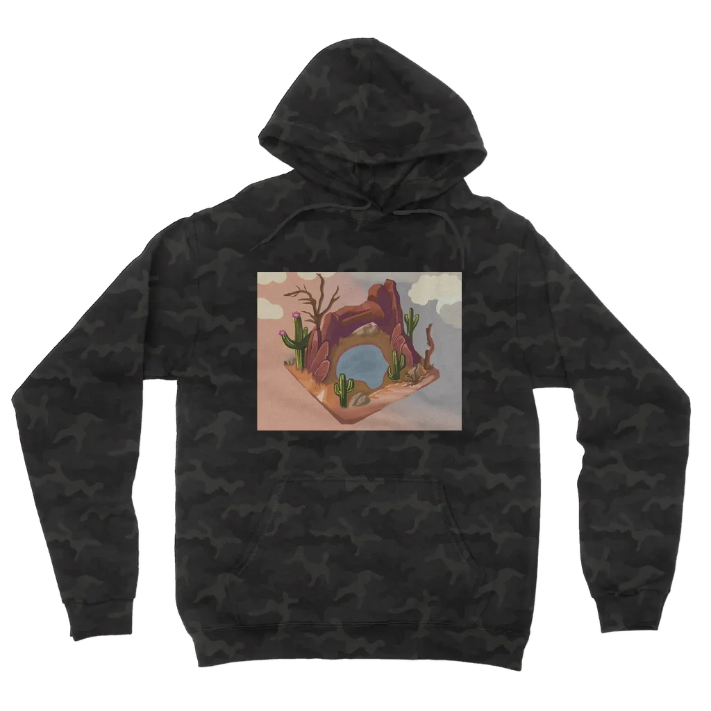 Desert Rocks Camouflage Adult Hoodie