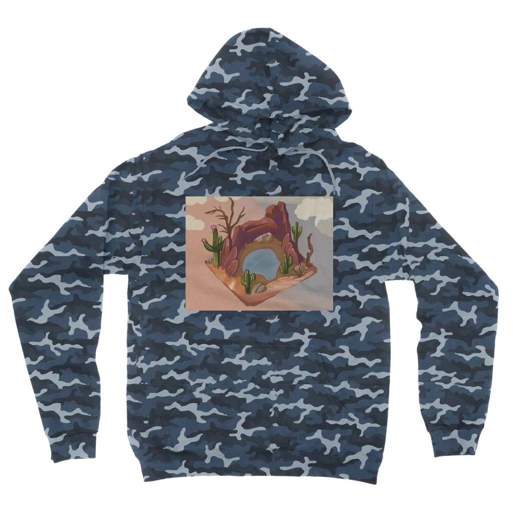 Desert Rocks Camouflage Adult Hoodie