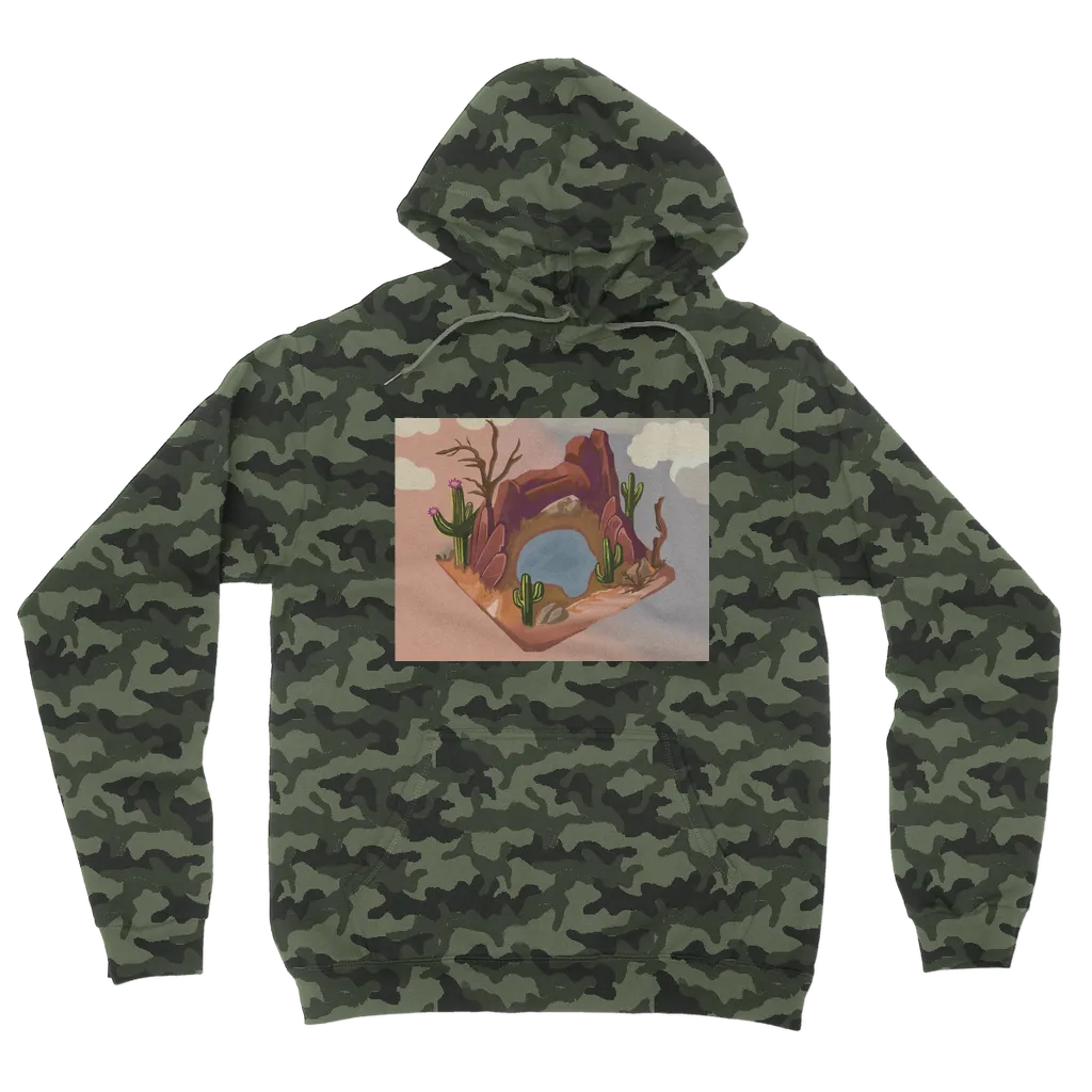 Desert Rocks Camouflage Adult Hoodie