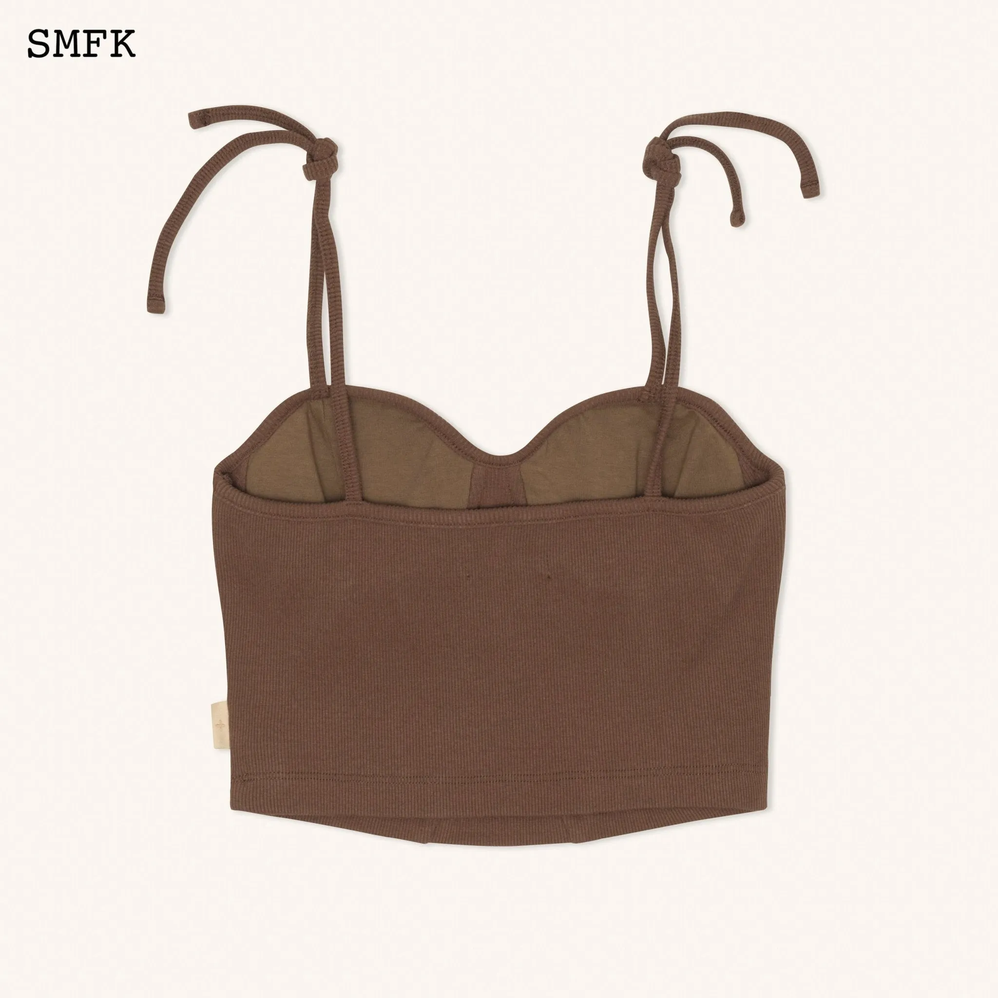 Desert Tactic Tube Top In Brown