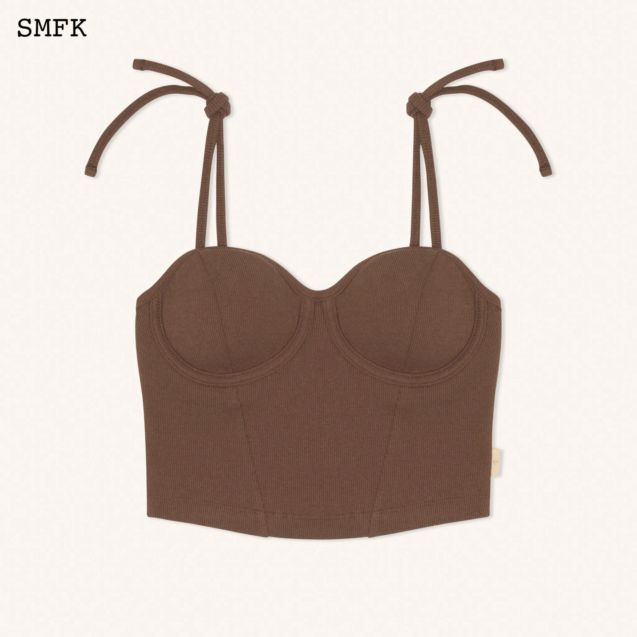 Desert Tactic Tube Top In Brown