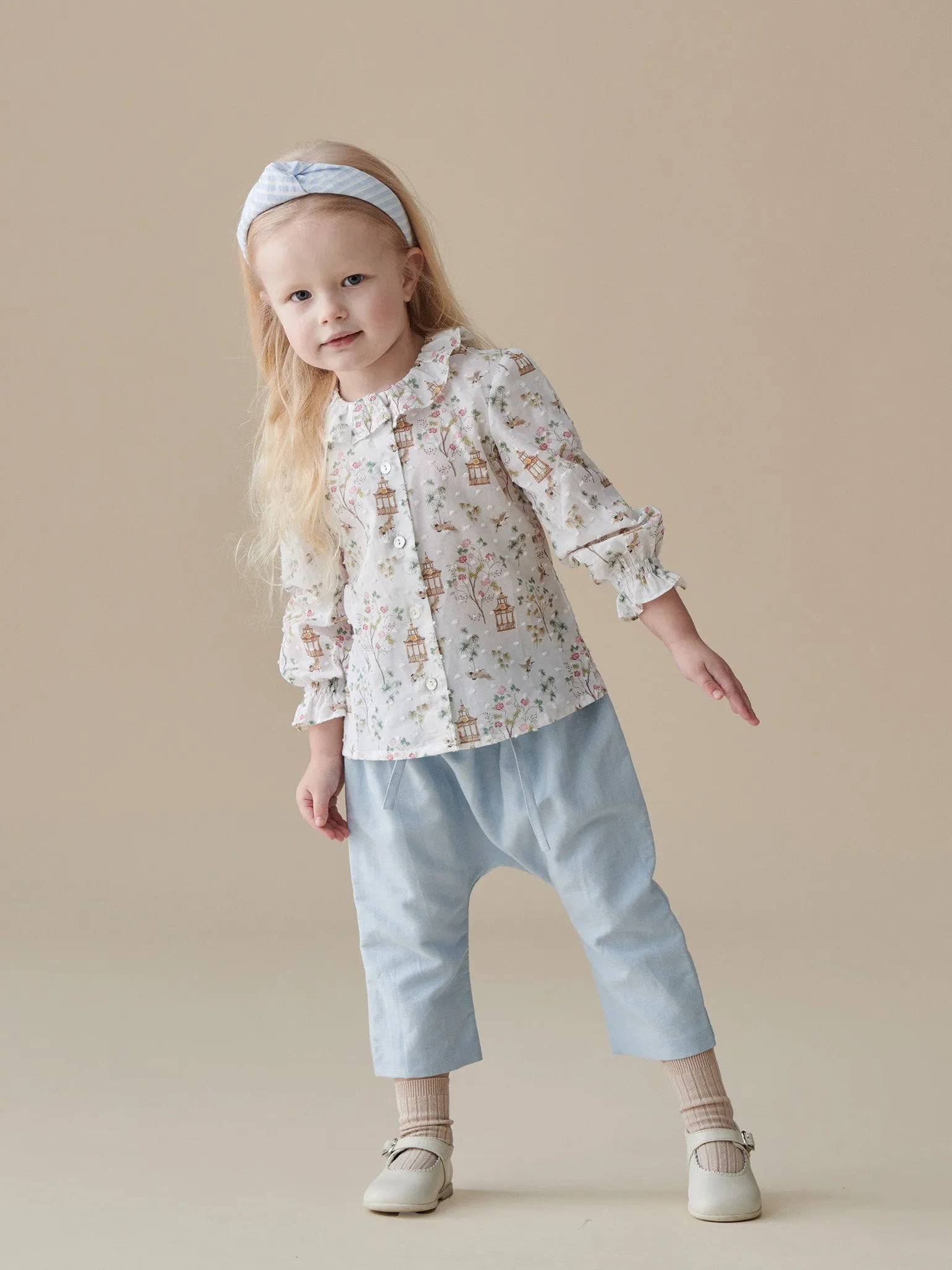 Dusty Blue Alex Baby Pants