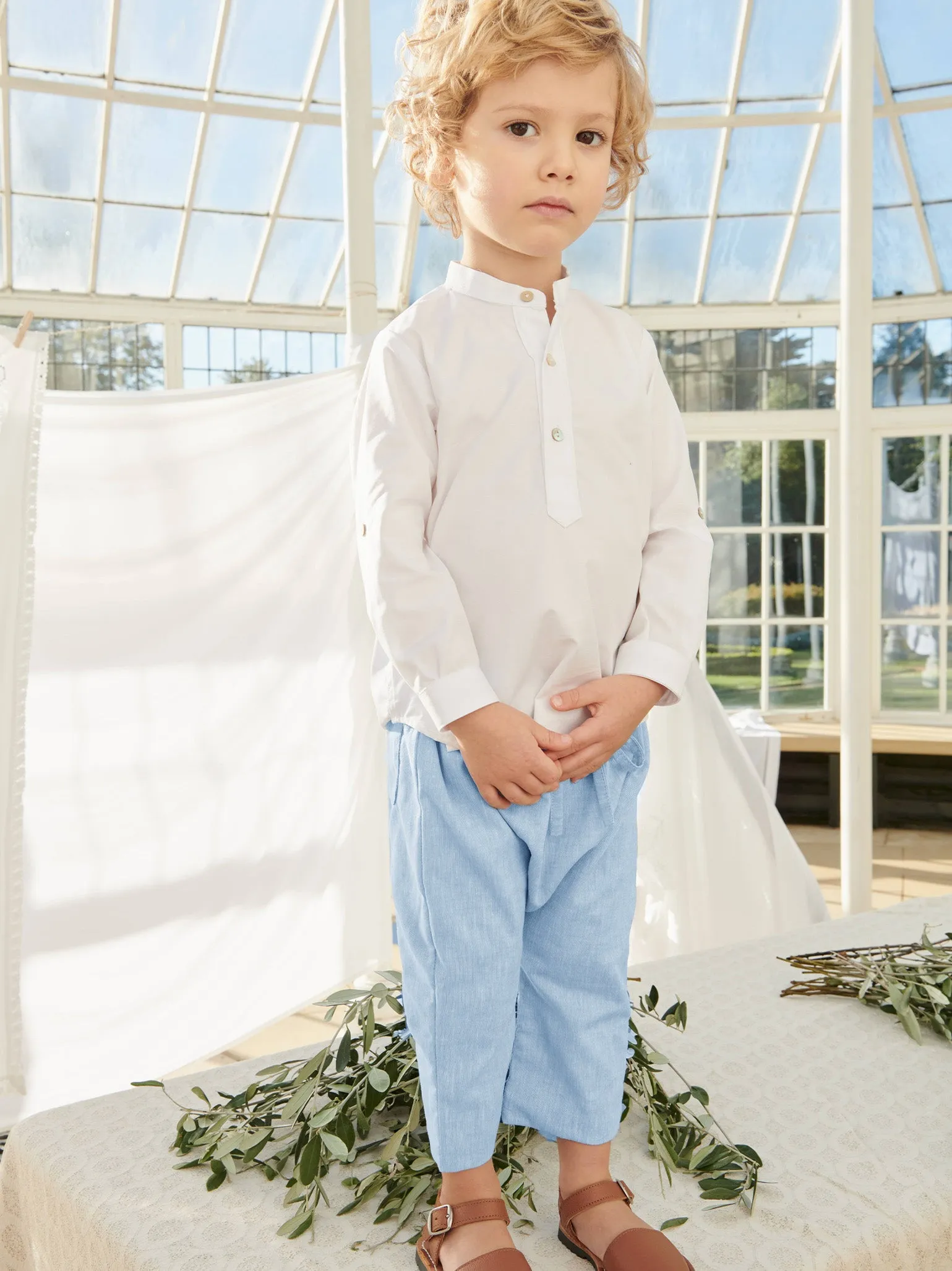 Dusty Blue Alex Baby Pants
