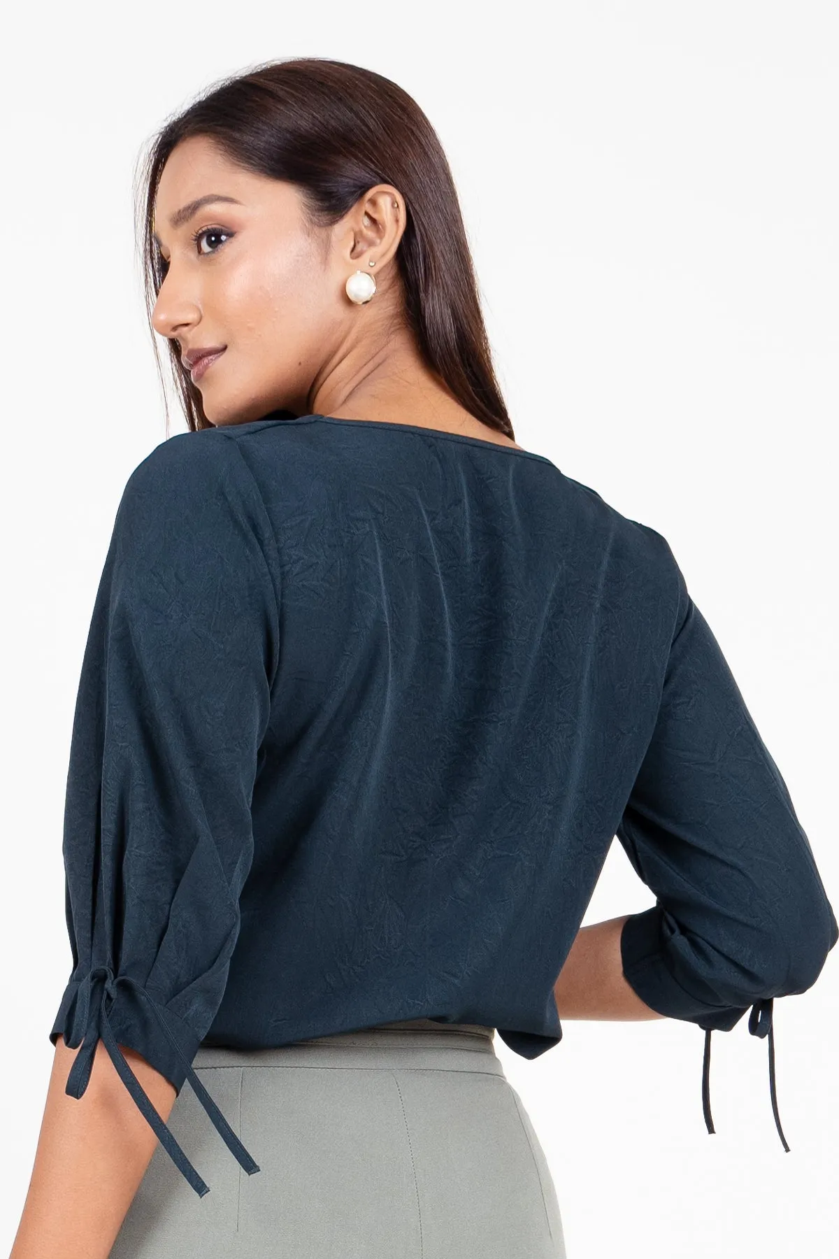 Envogue Women's 3/4 Sleeve Chic Office Blouse