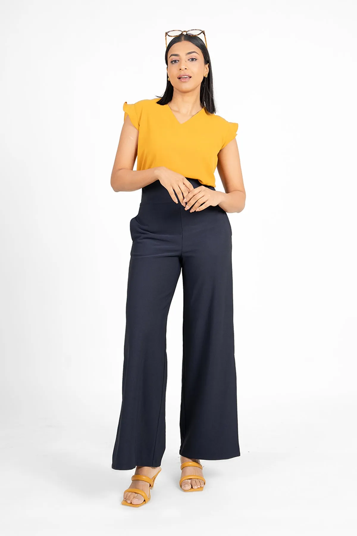 Envogue Women's Chic Plain Office Blouse