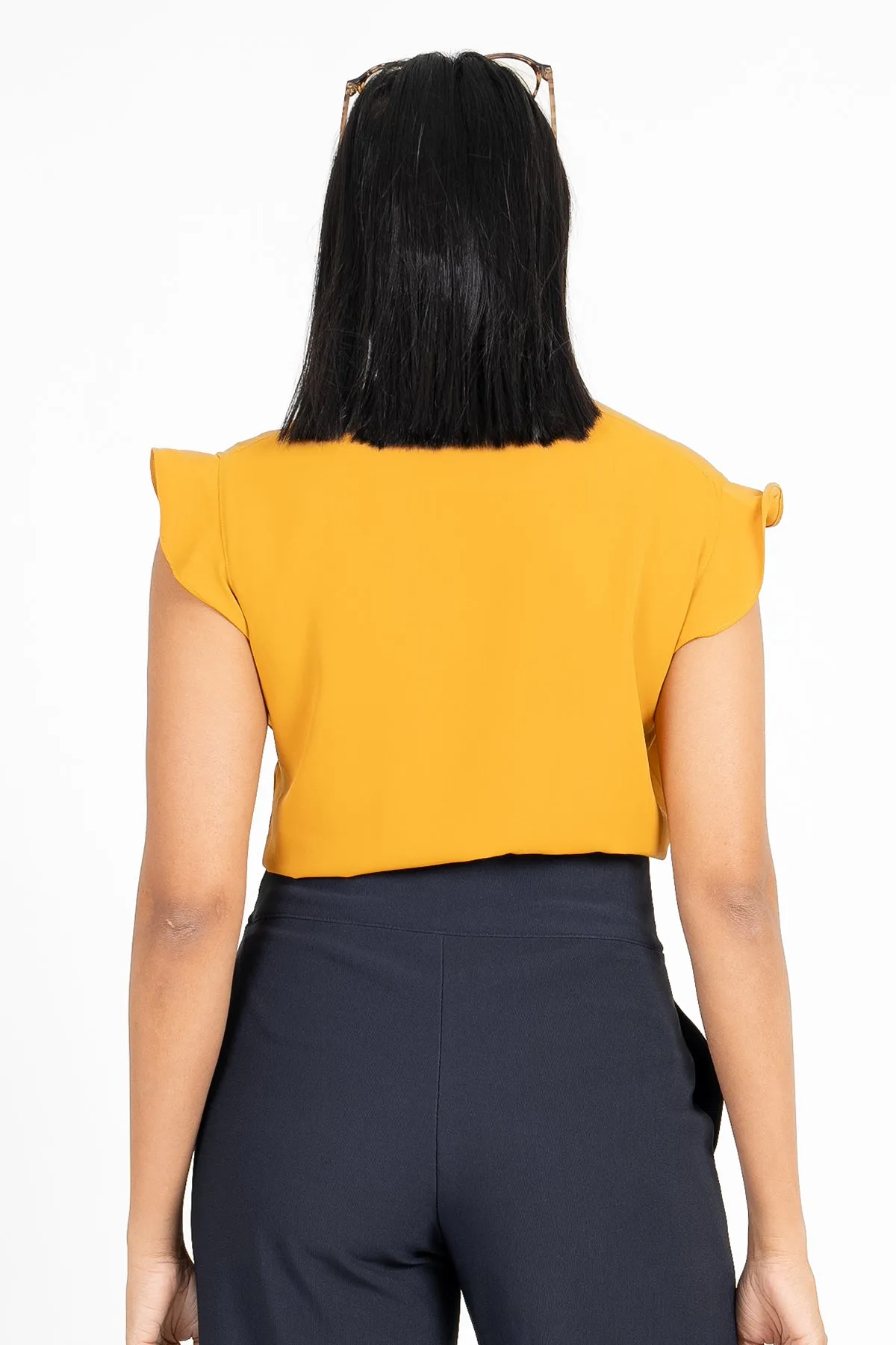 Envogue Women's Chic Plain Office Blouse