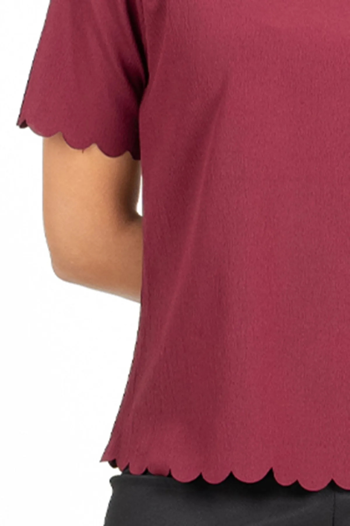 Envogue Women's Elbow Length Chic Office Blouse