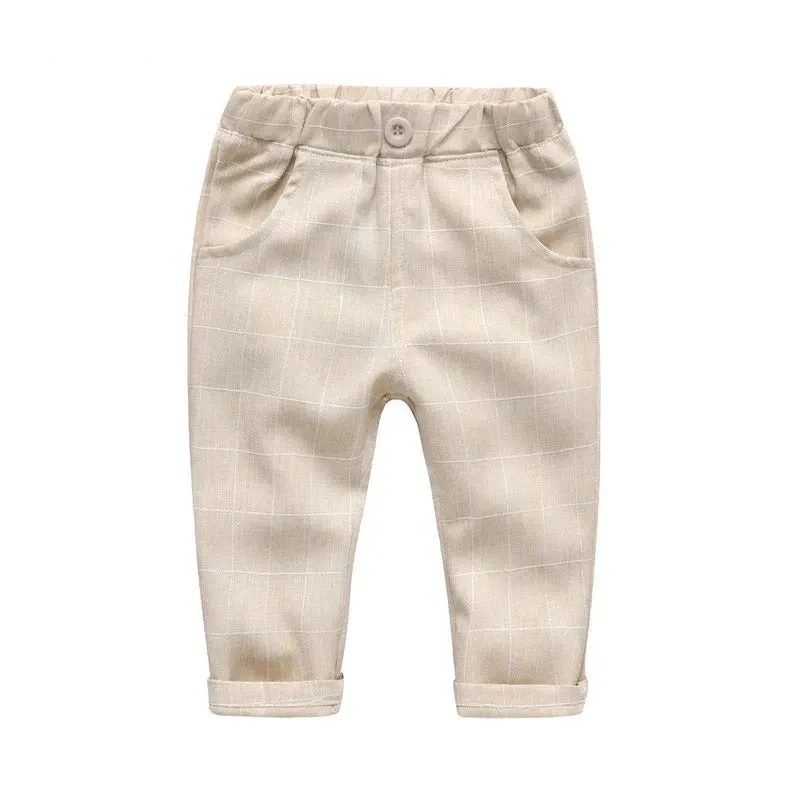 Fashion Fall Infant Clothing Set Kids Baby Boy Suit Wedding Formal Vest Tie Shirt Pant 4Pcs Clothes Sets