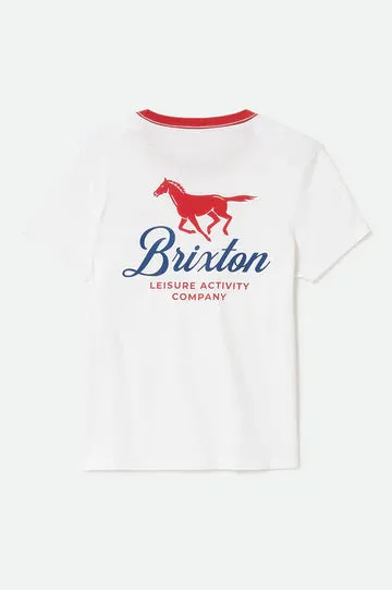 Leisure Activity Fitted Crew T-Shirt | White
