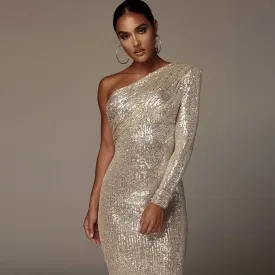 LuxeSilk Elegant Evening Gown with Wrapped Bust