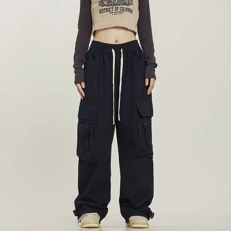 Priscilla American Retro Red Hip Hop Cargo Pants