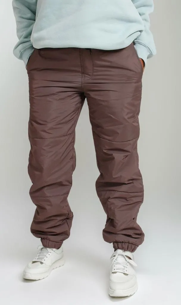 R206947 -Water Proof Puffer Pants - Brown