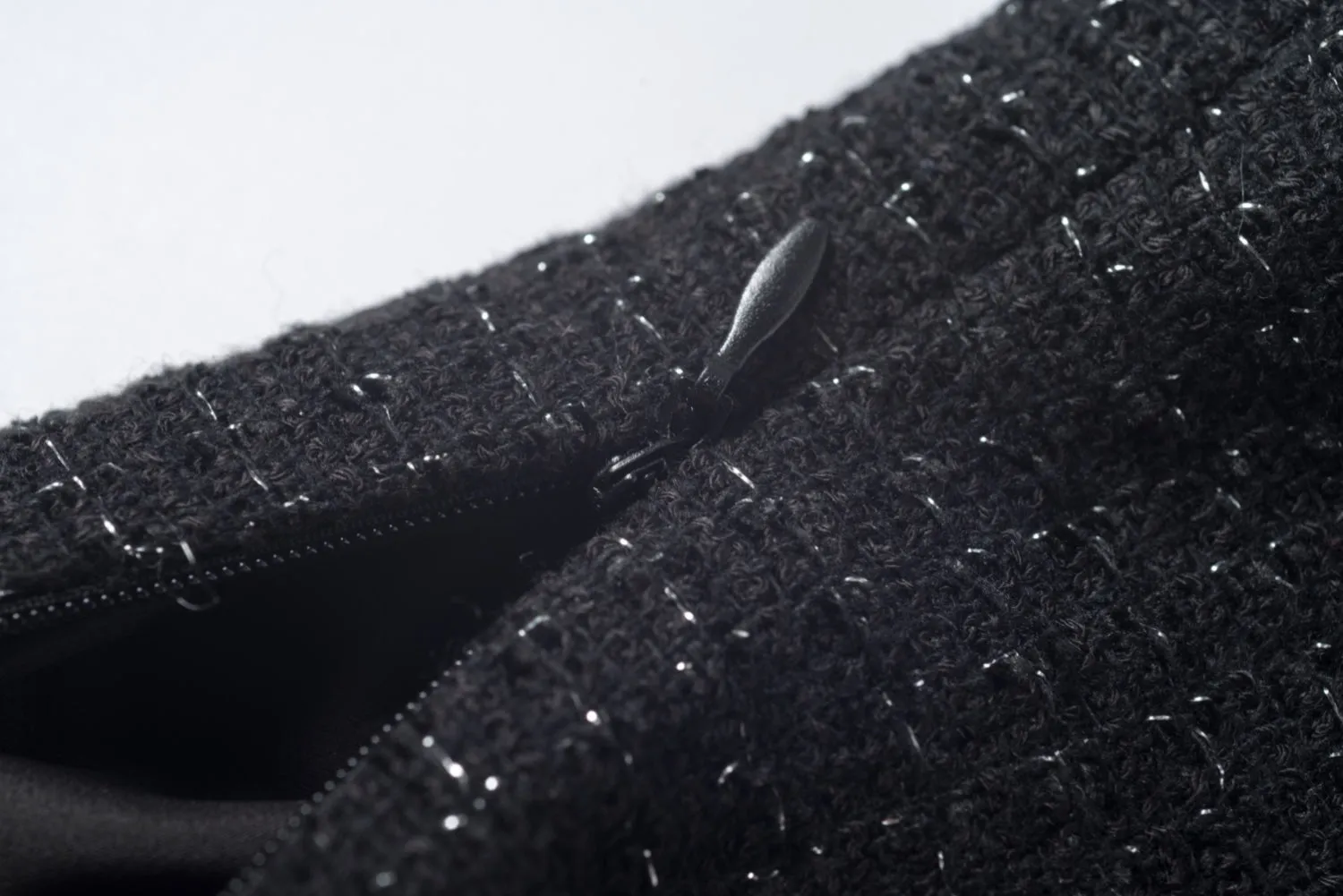 Tweed Pearl Cropped Camisoles in Black