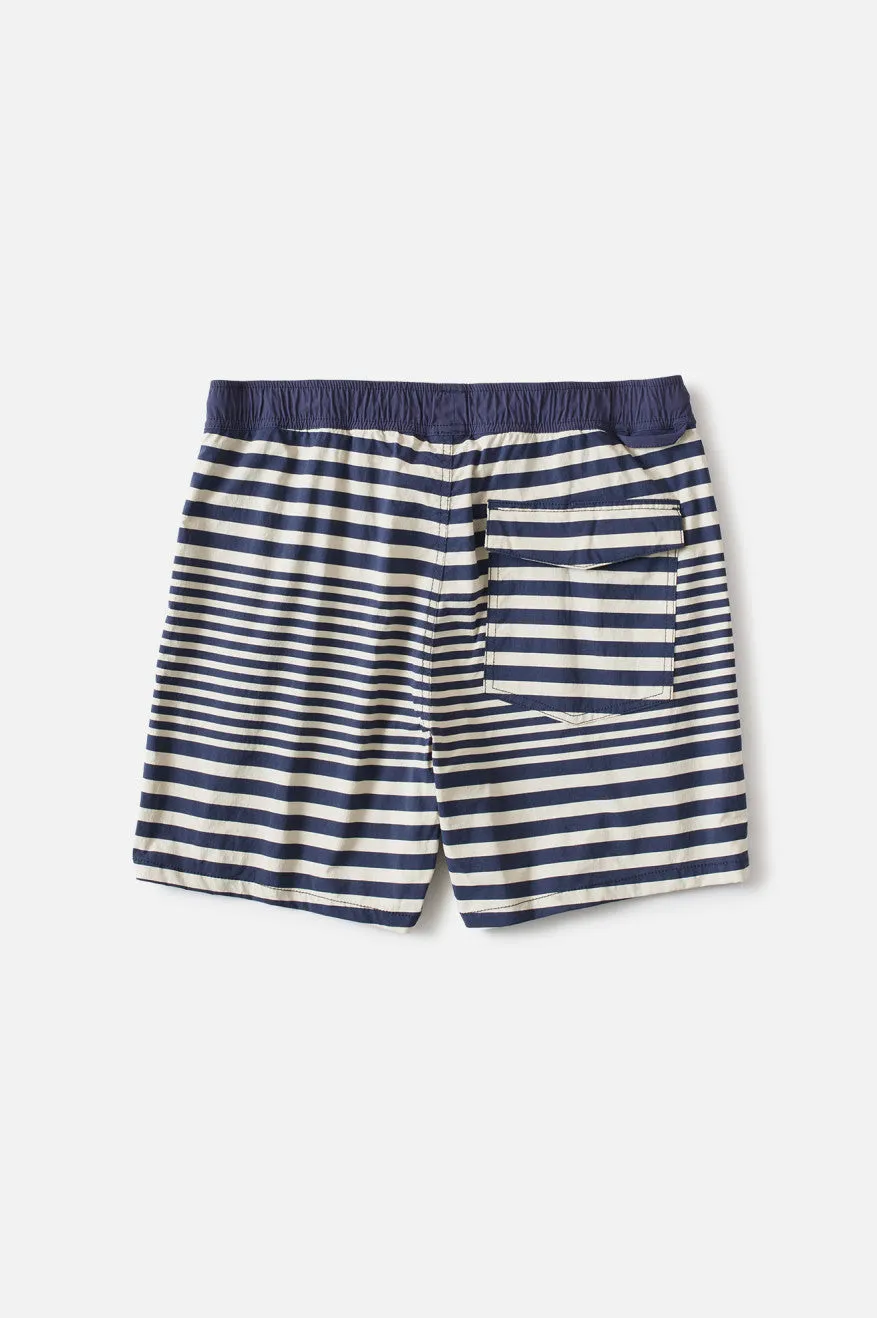 Voyage Hybrid Short - Off White/Washed Navy