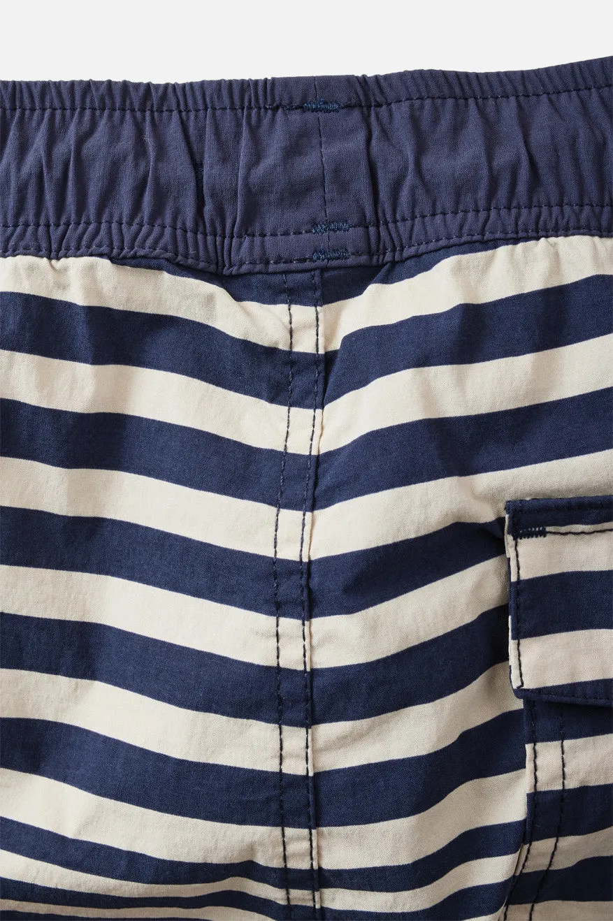 Voyage Hybrid Short - Off White/Washed Navy