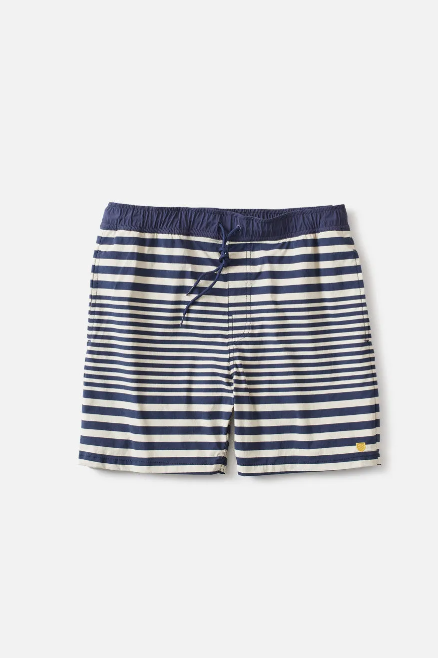 Voyage Hybrid Short - Off White/Washed Navy