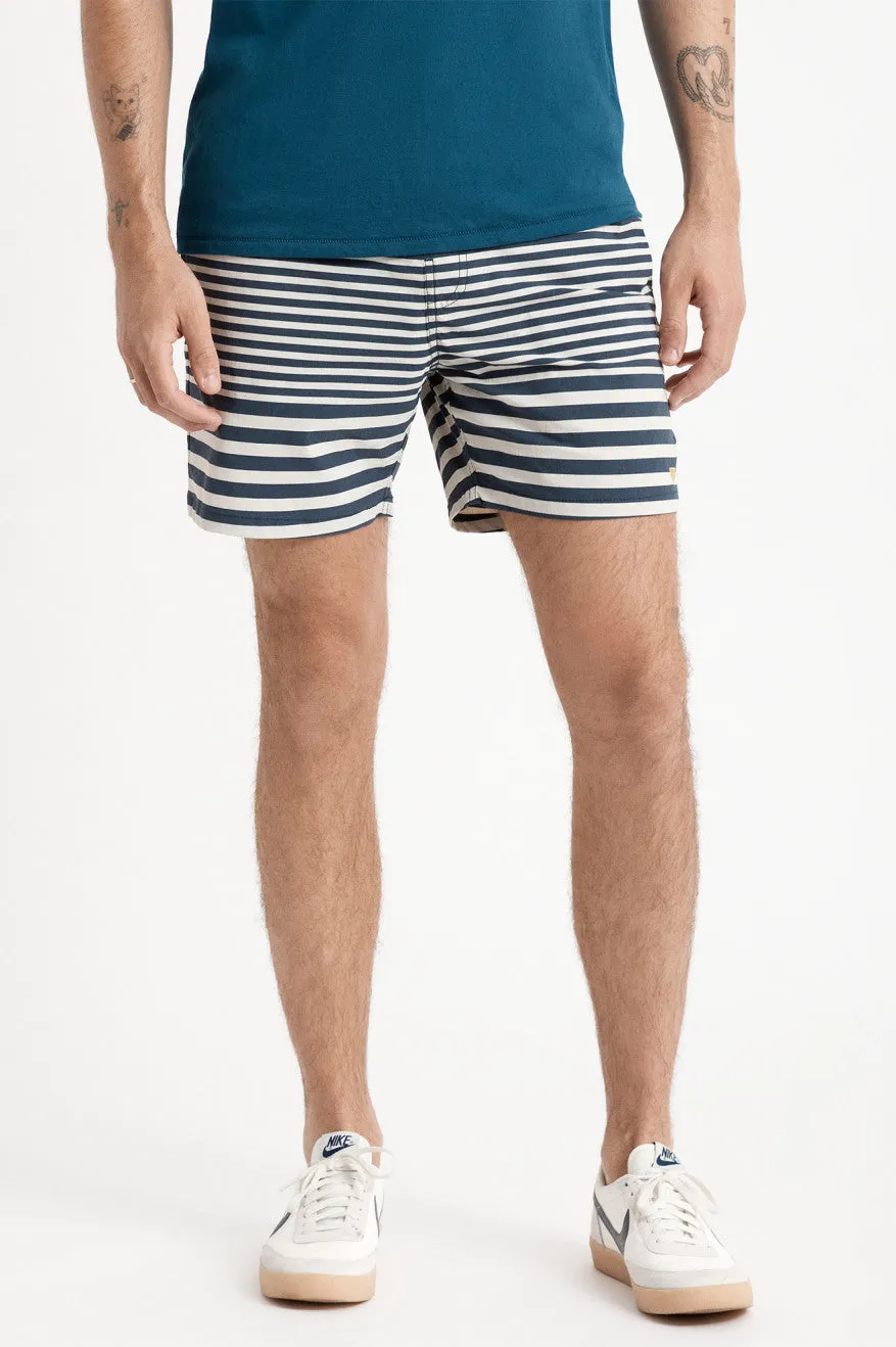 Voyage Hybrid Short - Off White/Washed Navy
