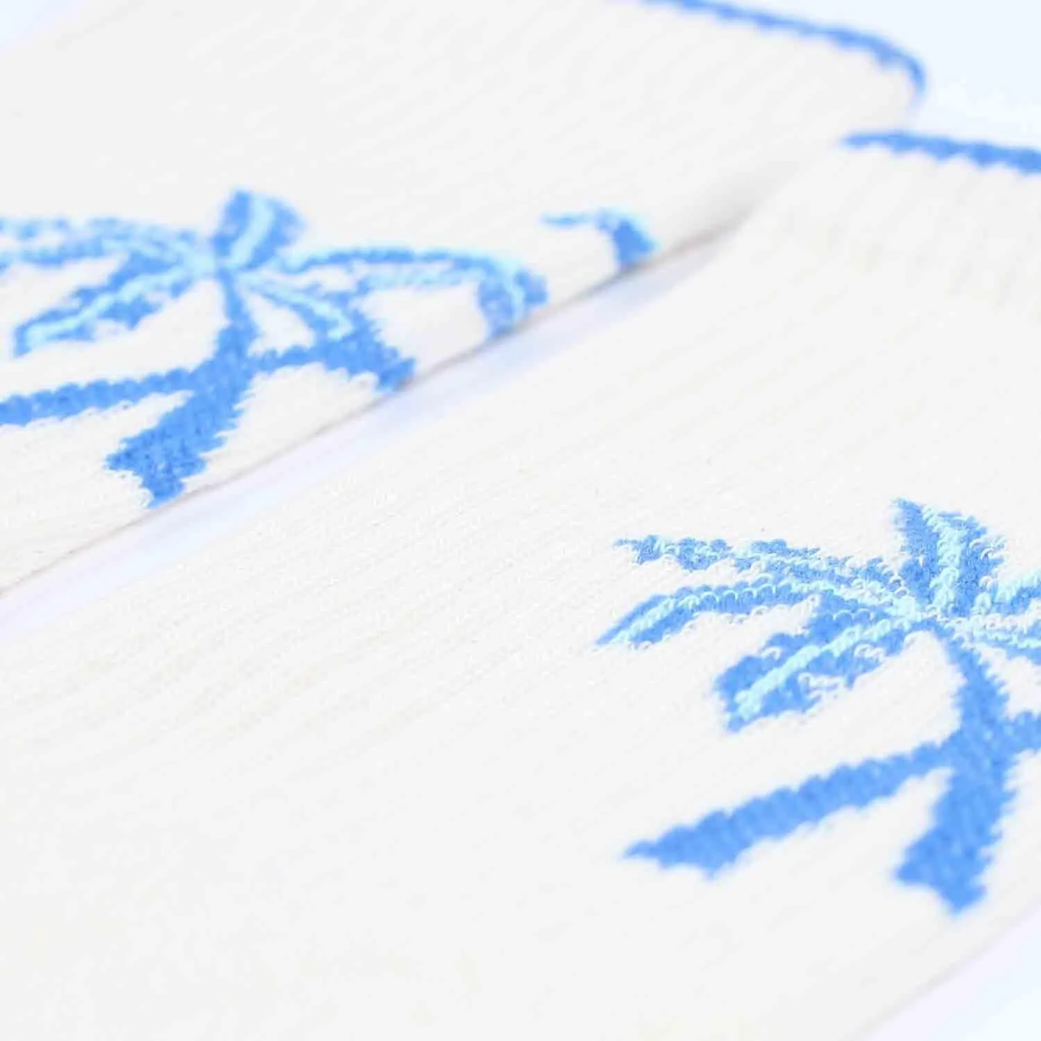 YKIKI x Democratique Socks Athletique Classique Motif Off White / Adams Blue / Poolside Green