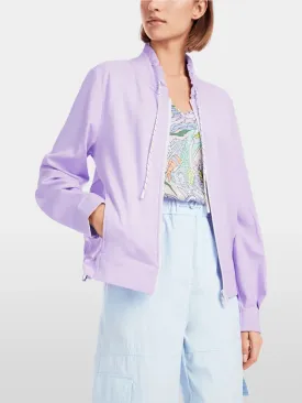 Zip Cotton Jacket - Soft Sky Blue